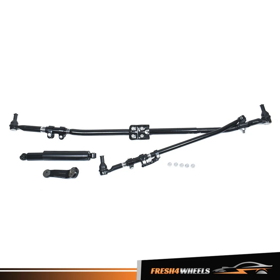 Steering Linkage Drag Link Tie Rod Upgrade Kit For Dodge Ram 1500 2500 3500 4WD Foto 2 de 4