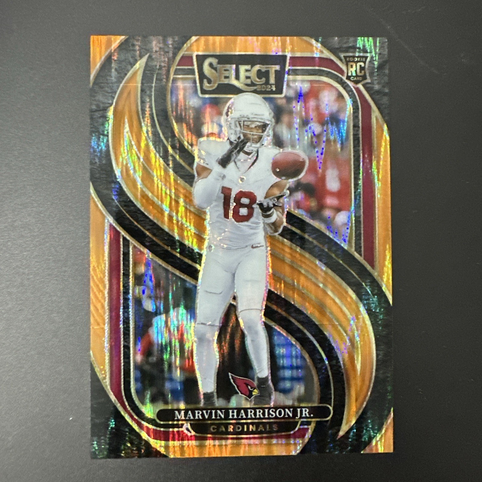 2024 Panini Select Marvin Harrison Jr Orange Flash Premier Level ROOKIE /399