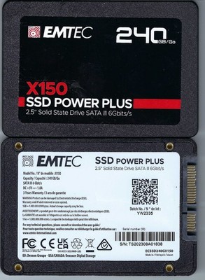 SSD EMTEC POWER PLUS X150 TLC 240GB SATA III 2.5''