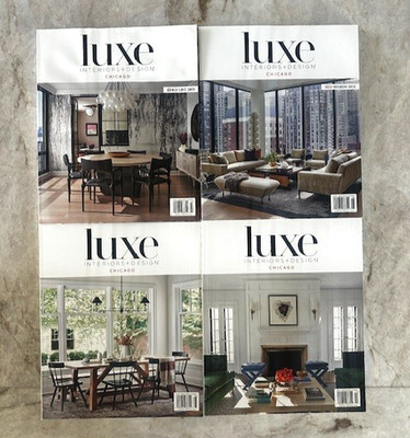 Luxe Interiors and Design Chicago Magazine, 4 issues, 2021