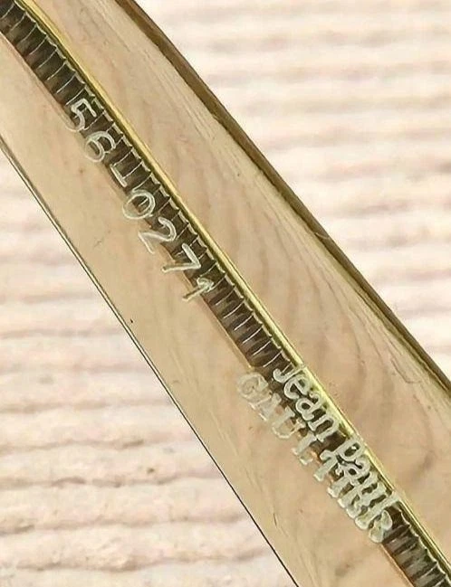 Gafas de sol Jean Paul Gaultier Torre Eiffel 56-0271 plateadas ovaladas lentes azules vintage Foto 4 de 4