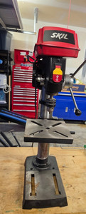 6.2 Amp 10 In. 5-Speed Benchtop Drill Press with Laser Alignment & Work Light -
