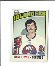 1976-77 O-Pee-Chee #221 Dave Lewis VGEX