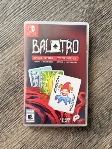 Nintendo Switch Balatro Special Edition Complete With Sealed Cards