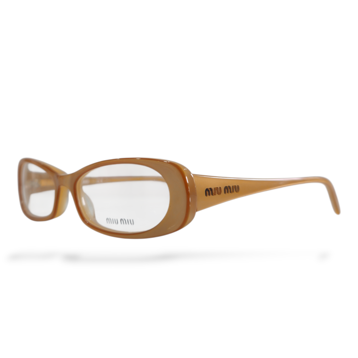 miu miu 初期コレクション　ミュール オレンジ/グリーン　Y2K Vintage Miu Miu Eyeglasses, Y2K Bayonetta Style NEW NOS NEVER USED