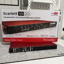 Focusrite Scarlett 18i20 2nd Generation USB Audo Interface Mint Condition