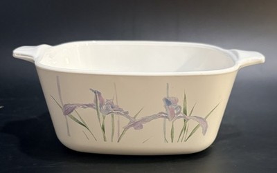 CorningWare Shadow Iris P-43-B Petite Casserole Dish 2.75 Cup VTG No Lid