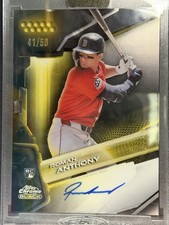2026 Topps Chrome Black Roman Anthony Auto RC Gold /50 Boston Red Sox