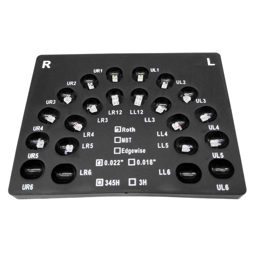 Dental Orthodontic Bracket Monocrystalline Sapphire Clear Brace ROTH 022 345H - Picture 3 of 14