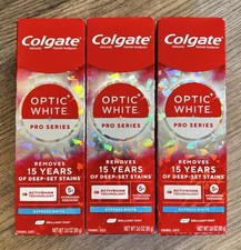 Colgate Optic White Pro Series Express White Toothpaste 3 oz Exp 8/27 3PK