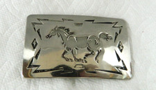 Southwestern Running Horse Belt Buckle Western Native Vtg 80s Chambers Unworn