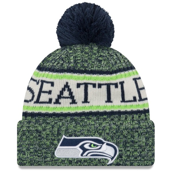 New Era NFL Sideline Winter Bobble MüTze - Seattle Seahawks-image