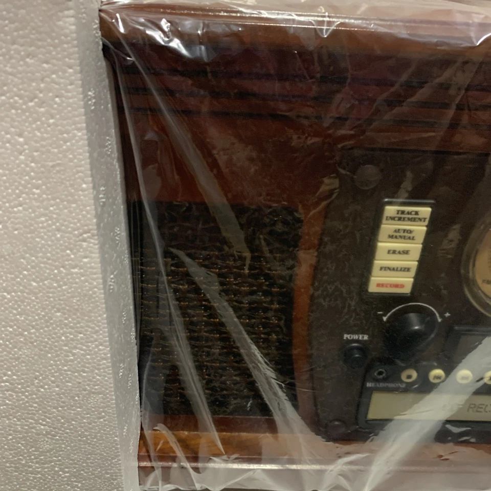 Innovative Technology ITVS-760B Phono/CD+ CD Recorder/Tape/AM/FM Wood New - Image 3 of 4