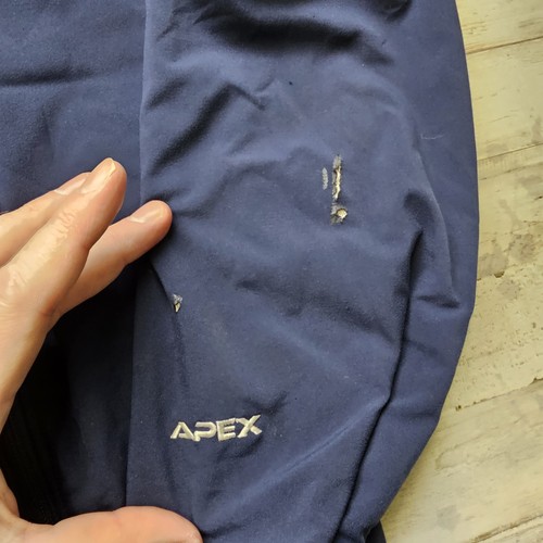 The North Face Apex Softshell Windwall Jacket Blue Full Zip XL (*sleeve wear) - Picture 2 of 6
