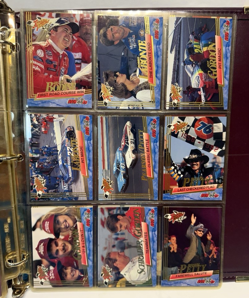 Sp7 Sign 1993 Wheels Rookie Thunder NASCAR Complete 100 Card Set PLUS SP1-SP7 W ...