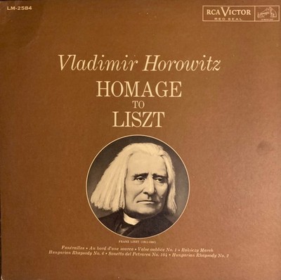Vladimir Horowitz, Franz Liszt, Homage To Liszt, (LP, Mono, Ind), VG, 4124790576