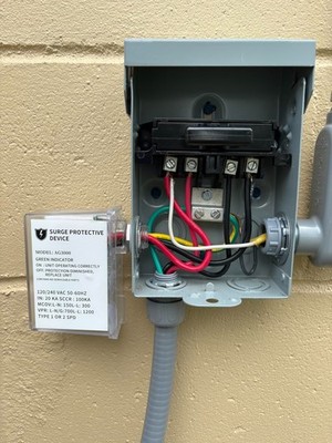 AG3000 HVAC Surge Protector 120/240V, Whole House SPD for AC & Heat Pumps