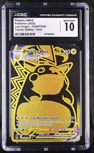 Pikachu VMAX TG29/TG30 CGC 10 - 2022 Pokemon Lost Origin Trainer Gallery