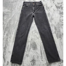 Vintage Wrangler Jeans Mens 28*X34* Black 13MWZ Cowboy Cut Heavyweight Denim