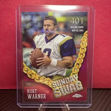 2024 Topps Chrome #SS-1 Kurt Warner Sunday Swag Pink 