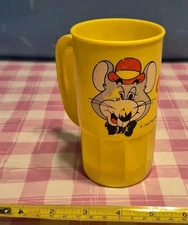 Vintage Chuck E Cheese Plastic Cup Mug Showbiz Pizza Time Theatre