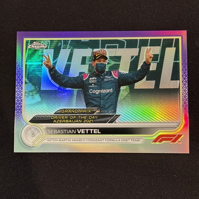 2022 Topps Chrome Formula 1 - #178 Sebastian Vettel-Purple Refractor #357/399