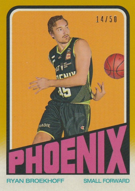 2022-23 Topps Basketball NBL 72-16 Ryan Broekhoff 1972 Retro Gold /50