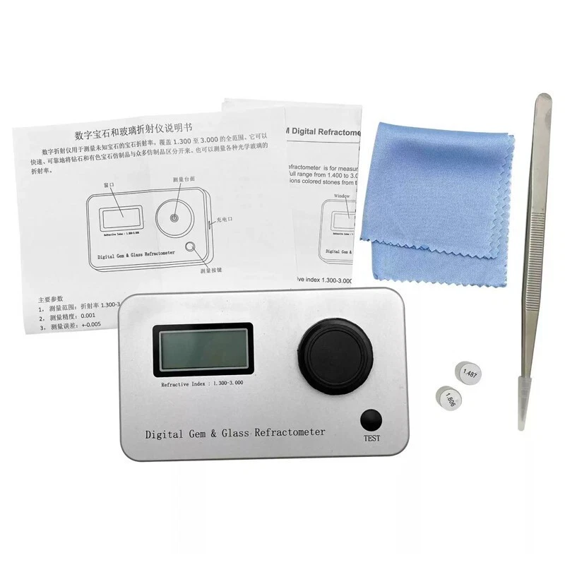 Digital Gem Refractometer Gemstone Diamond Refractive Index Inspection Tester - Image 2 of 4
