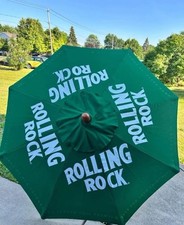ROLLING ROCK BEER PATIO ESTERNO PONTE 6 PIEDI OMBRELLONE BAR PUB NUOVO E MAI USATO.