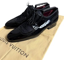 Men’s Louis Vuitton Black Patent Leather Evening Shoes 41 UK7 