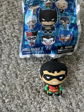Animated Batman 3D Bag Clip 2025 DC Robin Keychain New