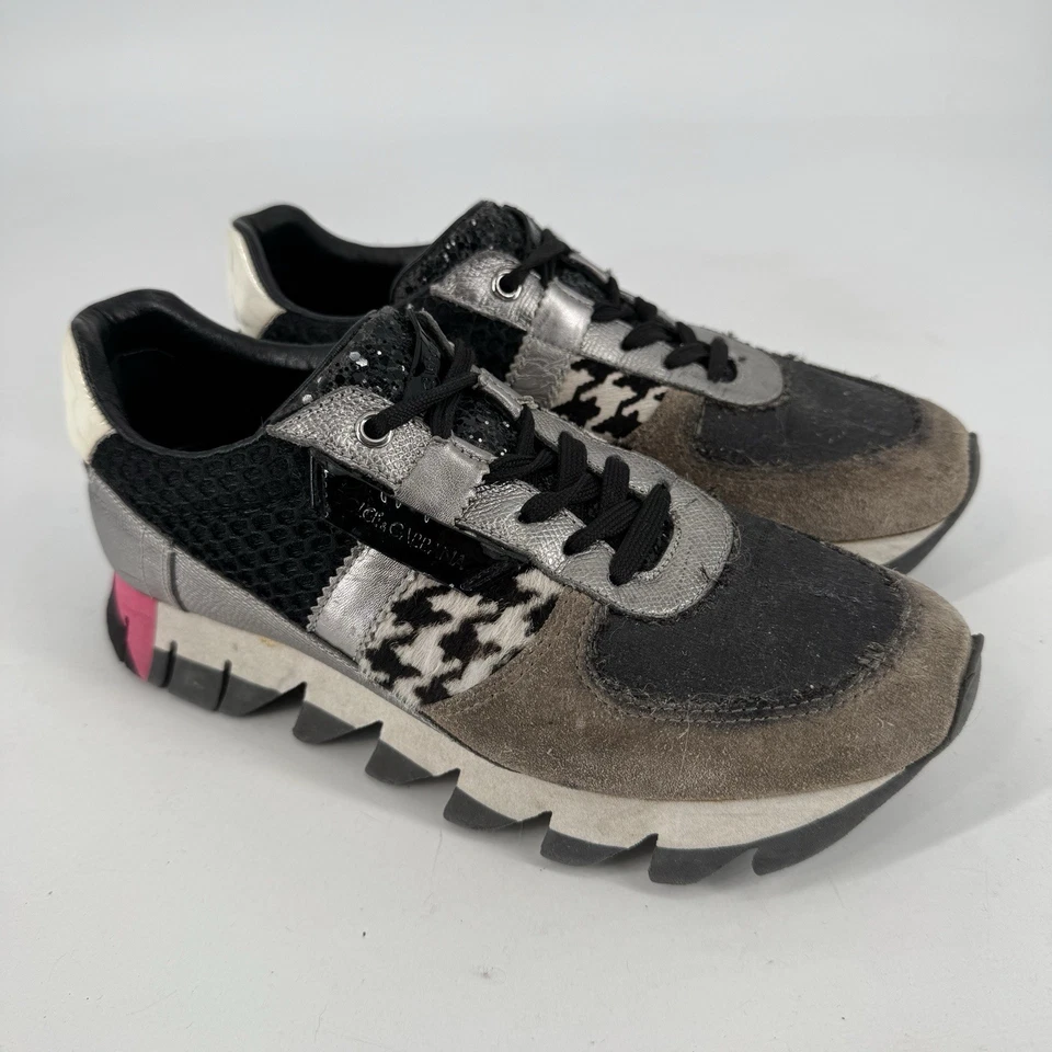 dolce & gabbana shoes 37.5 7.5 suede patchwork capri sneakers designer luxury - Image 2 of 4