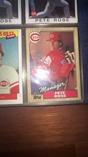1987 Topps Pete Rose #393 Tiffany Manager Card Cincinnati Reds PSA 10 Mint