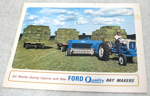 1964 FORD TRACTOR HAY MAKERS 515 510 503 508 530 520 612 BALER BROCHURE ORIGINAL