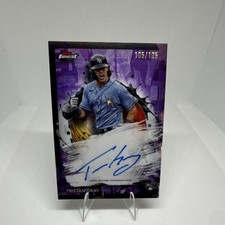 Topps 2024 Finest Tristan Gray FA-TGR Purple /125 Auto Rookie Rays