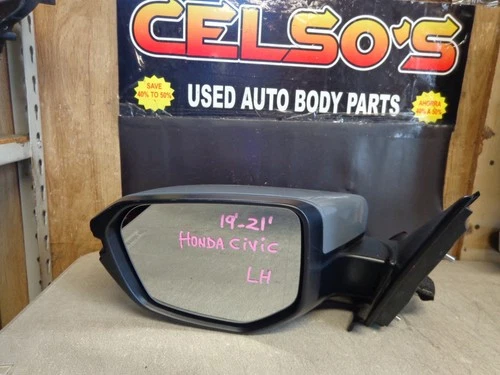 2019 - 2021 Honda Civic Left side LH Mirror OEM. Gray
