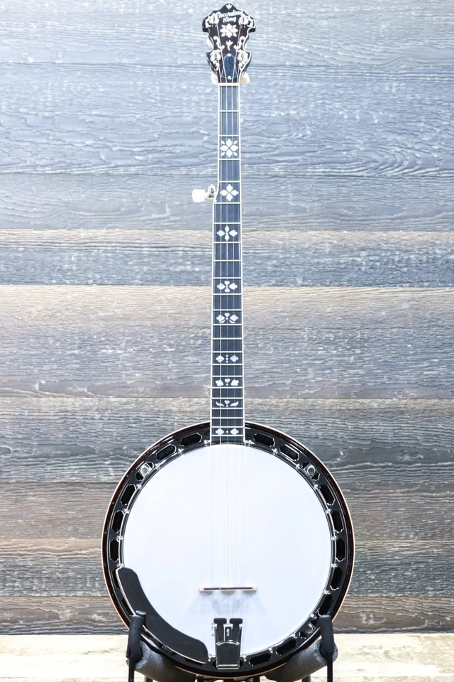 Recording King RK Elite 76 The Elite Hearts & Flowers Resonator Banjo w/Case - Image 2 of 4