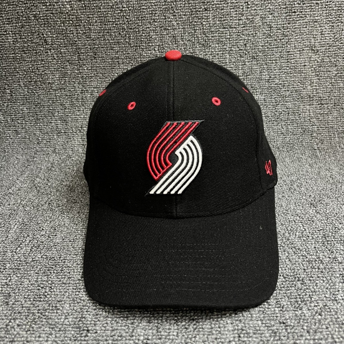 New '47 Brand Portland Trail Blazers Rip City Fitted Cap Black Hat