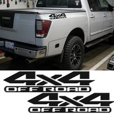 2pcs Sport Black 4x4 Off Road Truck Sticker Decal For Nissan