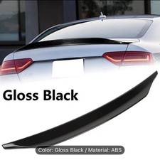 DUCKTAIL BOOT SPOILER LIP WING KIT FOR AUDI A5 B8 8T COUPE 2007-2015 GLOSS BLACK