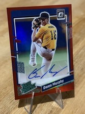 Owen Murphy /60 OPTIC RATED PROSPECT SIGNATURES RED SP AUTO PRIZM 2023 Donruss