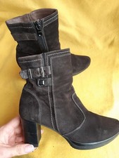 Women Nero Giardini Boots Brown Suede 37