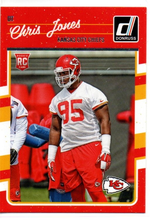 2016 Donruss Optic #109 Chris Jones RC Rookie Chiefs
