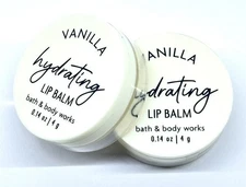 2 Bath & Body Works Vanilla Hydrating Lip Balm .14 oz/ 4g New