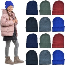 12 Pack of Yacht  Smith Kids Winter Beanie Hat Assorted Colors-Winter Beanie