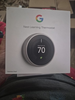 #ad Google Nest Nest Learning Thermostat Black $130.00