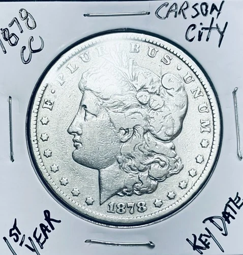 1878-CC Morgan Silver Dollar Carson City Mint $1.  03-152