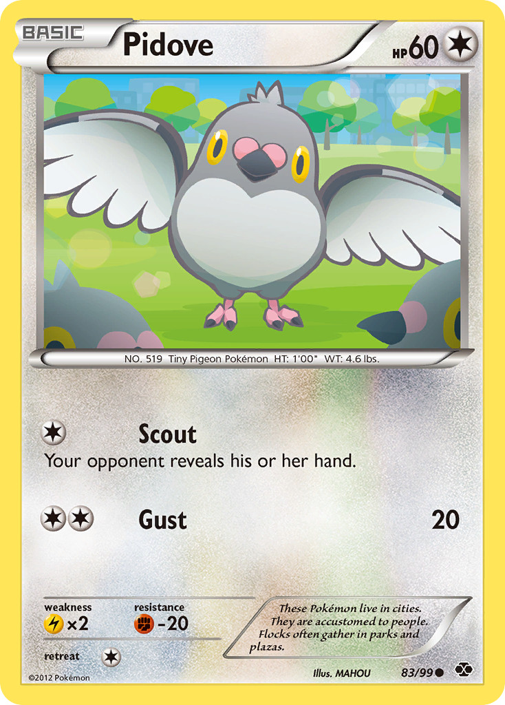 Pidove 83/99 C Next Destinies Pokemon NM/M