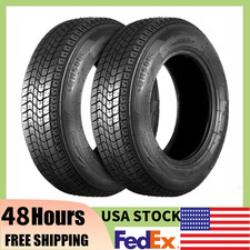 Set 2 St20575d14 Trailer Tires Load Range C6 Ply Heavy Duty 205 75 14 Tubeless