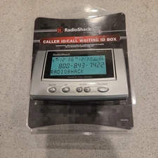 Radio Shack Backlit Caller ID Call Waiting ID Box Silver New In Box